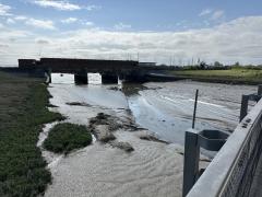 Crossing the bridge onto the island - near Benfleet